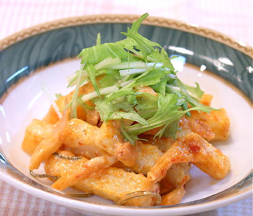 長いもと割り干しキムチの味噌マヨネーズ和えレシピ