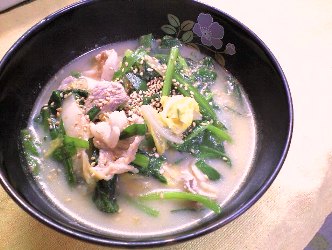 ほうれん草とキムチの韓国風ミルク煮レシピ