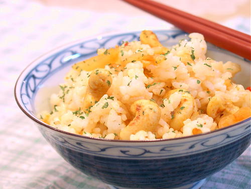 カシューナッツとキムチの混ぜご飯レシピ