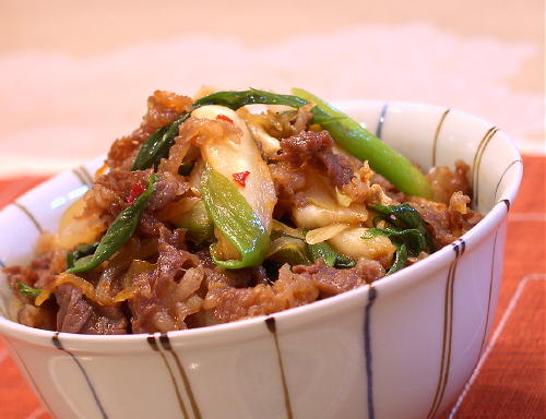 キムチ牛丼レシピ