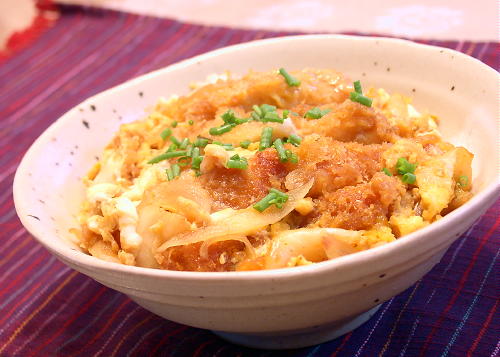 キムチカツ丼レシピ