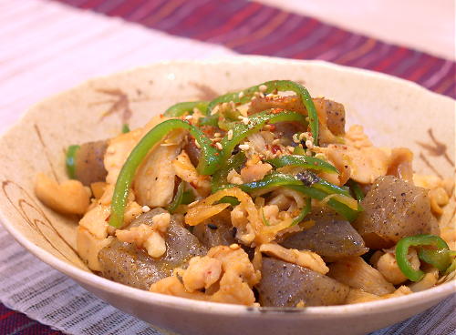 こんにゃくと鶏肉のキムチ煮レシピ