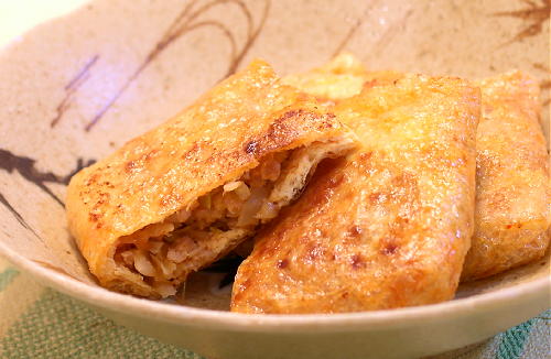 ピリ辛味噌ひき肉の包み焼きレシピ