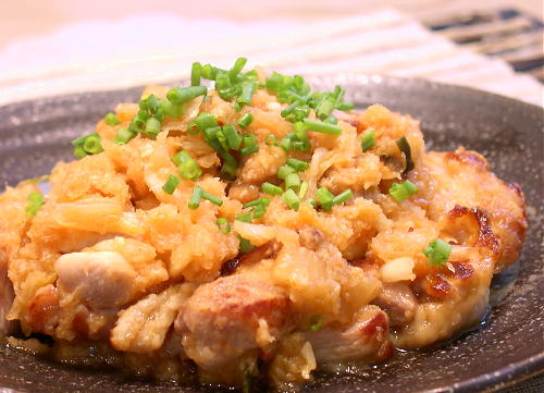 鶏肉のキムチおろし和えレシピ