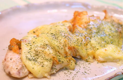 ささみのキムチチーズ焼きレシピ