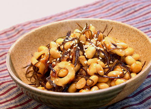 大豆と昆布の甘辛煮レシピ