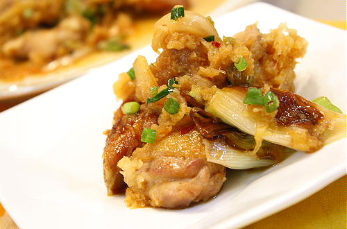 鶏肉とキムチのみぞれ焼きレシピ