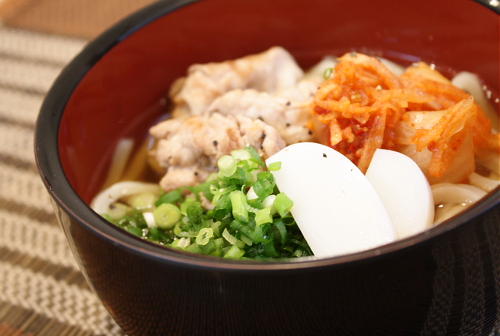 今日のキムチ料理レシピ：シンプルキムチうどん