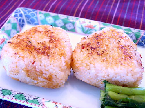 キムチ焼きおにぎりレシピ