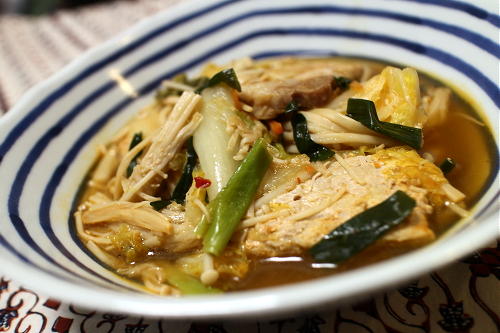 今日のキムチ料理レシピ：豚肉と白菜のピリ辛煮