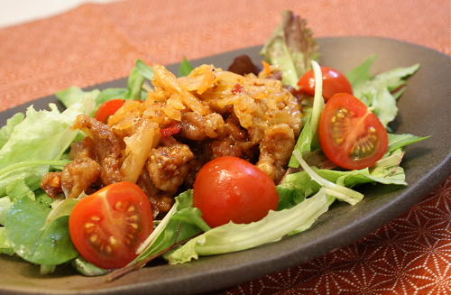 今日のキムチ料理レシピ：カリカリ豚肉のキムチマリネ