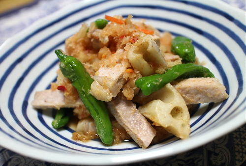 今日のキムチ料理レシピ：豚肉のキムチおろし和え