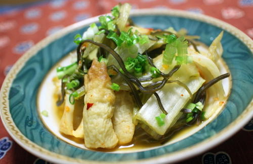 今日のキムチ料理レシピ：白菜とちくわのピリ辛煮