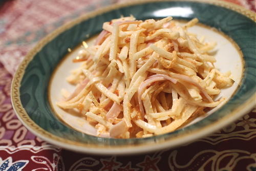 今日のキムチ料理レシピ：大根のピリ辛マヨサラダ