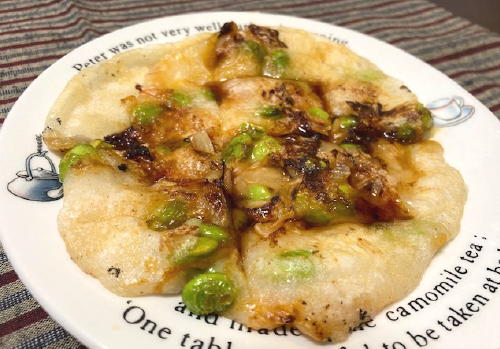 今日のキムチ料理レシピ：枝豆キムチ餅