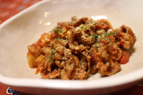 今日のキムチ料理レシピ：牛肉のキムチトマト煮込み