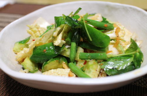今日のキムチ料理レシピ：白菜のピリ辛サラダ