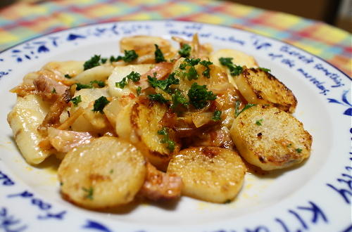 今日のキムチレシピ：ジャガイモとキムチのチーズ焼き