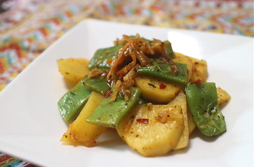 今日のキムチ料理レシピ：ジャガイモとモロッコいんげんのピリ辛ホットサラダ