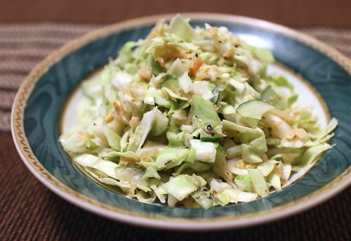 今日のキムチ料理レシピ：キャベツのキムチらっきょう和え