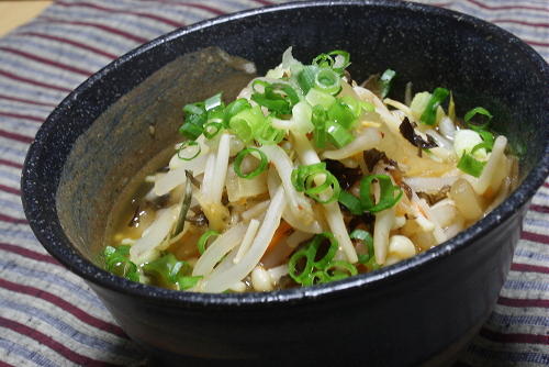 今日のキムチ料理レシピ：ヘルシ―キムチスープ