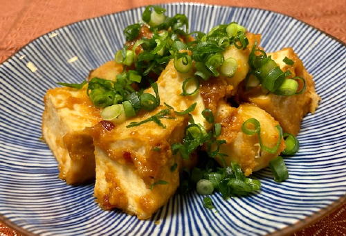 今日のキムチ料理レシピ：里芋と厚揚げのピリ辛味噌和え