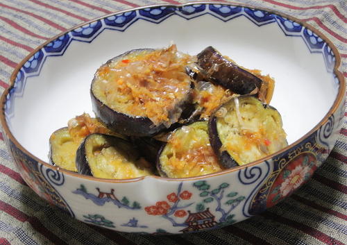今日のキムチ料理レシピ：茄子のおかかキムチ