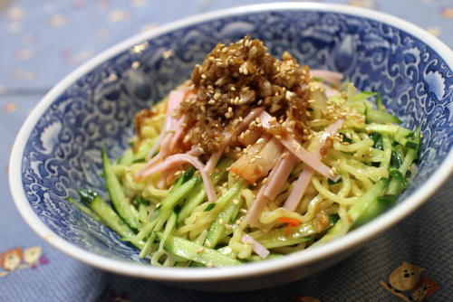 今日のキムチ料理レシピ：ネギダレキムチそば