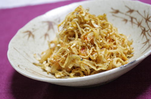 今日のキムチ料理レシピ：切り干し大根のキムチ炒め