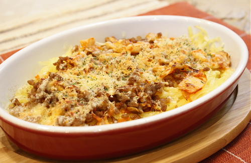 今日のキムチ料理レシピ：じゃがいものキムチひき肉焼き