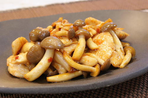 今日のキムチ料理レシピ：ササミとキムチの甘辛焼き