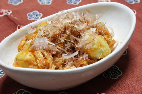 今日のキムチ料理レシピ：里芋の梅キムチ煮