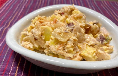 今日のキムチ料理レシピ：サツマイモとキムチのサラダ