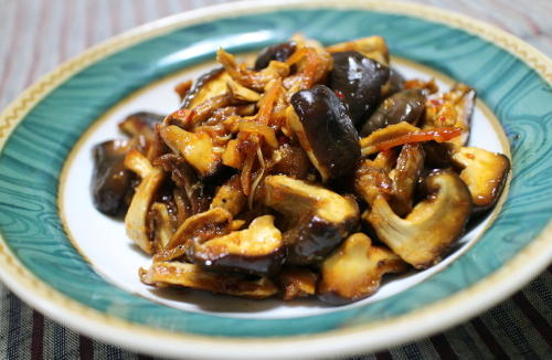 今日のキムチ料理レシピ：椎茸のピリ辛甘煮