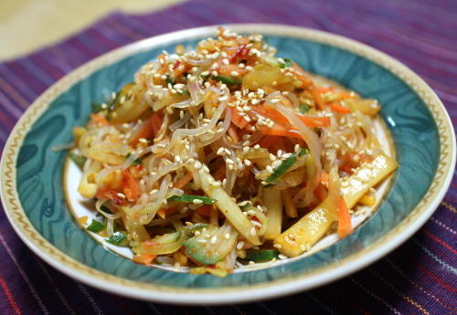 今日のキムチ料理レシピ：白滝のキムチサラダ