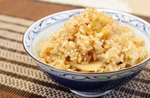 今日のキムチ料理レシピ：生姜キムチごはん