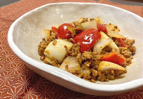 今日のキムチ料理レシピ：玉ねぎのひき肉甘辛炒め