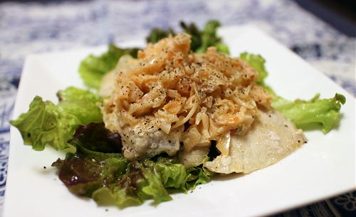 今日のキムチ料理レシピ：鶏むね肉のキムチラッキョウソース