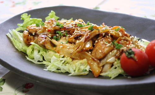 今日のキムチ料理レシピ：鶏肉とねぎのキムチ炒め