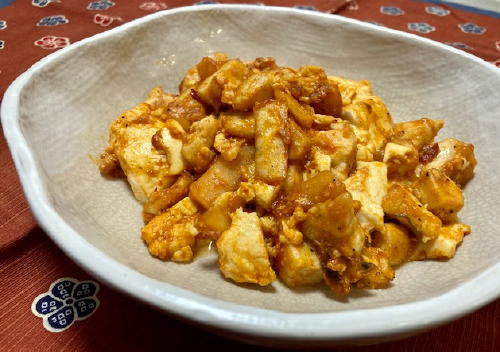 鶏肉と豆腐の大根キムチ炒めレシピ