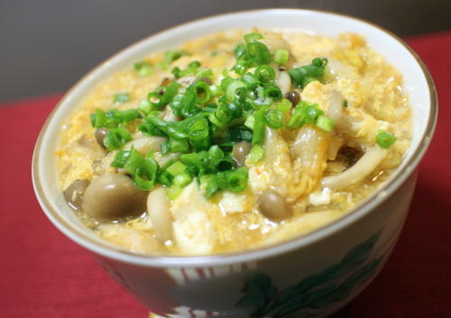 今日のキムチレシピ：豆腐とキムチの卵汁
