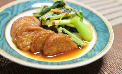 今日のキムチ料理レシピ：さつま揚げと小松菜のピリ辛煮