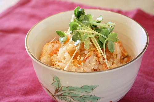 今日のキムチ料理レシピ：梅キムチご飯