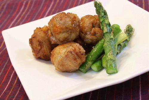 今日のキムチ料理レシピ：割干しキムチ入り豚肉のから揚げ