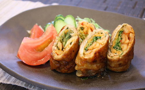 今日のキムチ料理レシピ：野菜とキムチの豚肉巻き