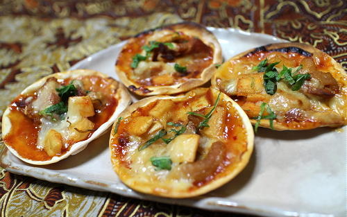今日のキムチレシピ：焼き鳥キムチ餃子ピザ