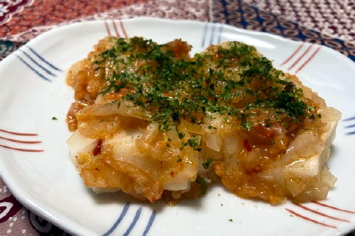 今日のキムチ料理レシピ：ザーサイキムチ餅