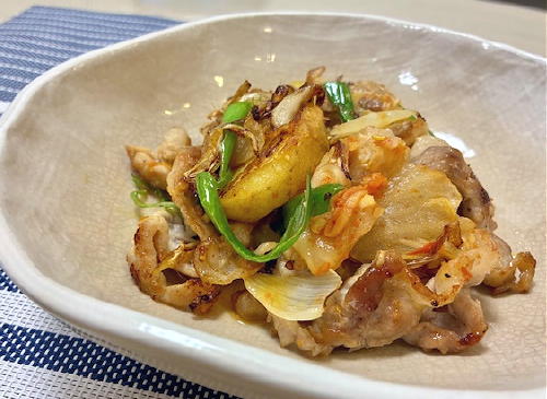 今日のキムチ料理レシピ：豚肉とじゃがいものキムチ炒め