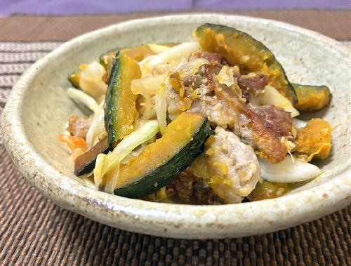 今日のキムチ料理レシピ：豚肉とかぼちゃのキムチマリネ