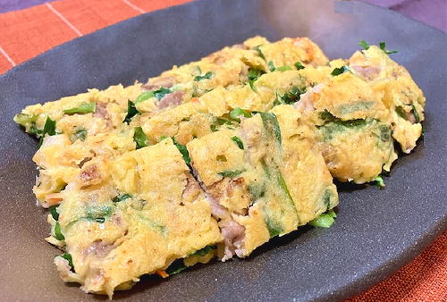 今日のキムチ料理レシピ：豚肉とにらのキムチチヂミ